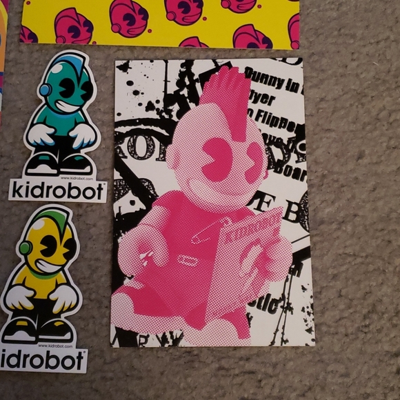 Kidrobot Mascot Stickers and Promo Cards SET NWOT - Picture 3 of 7